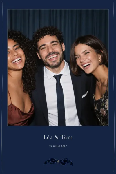 Vista previa de la plantilla de fotomatón Terciopelo de medianoche
