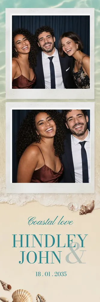 Aperçu du modèle Amour Côtier en bandelette 5×15, avec une photo d’exemple