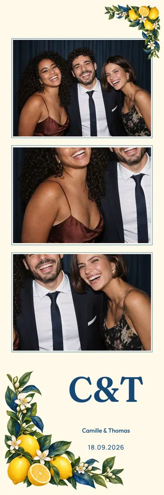 Aperçu du modèle Dolce Vita en bandelette 5×15, avec une photo d’exemple