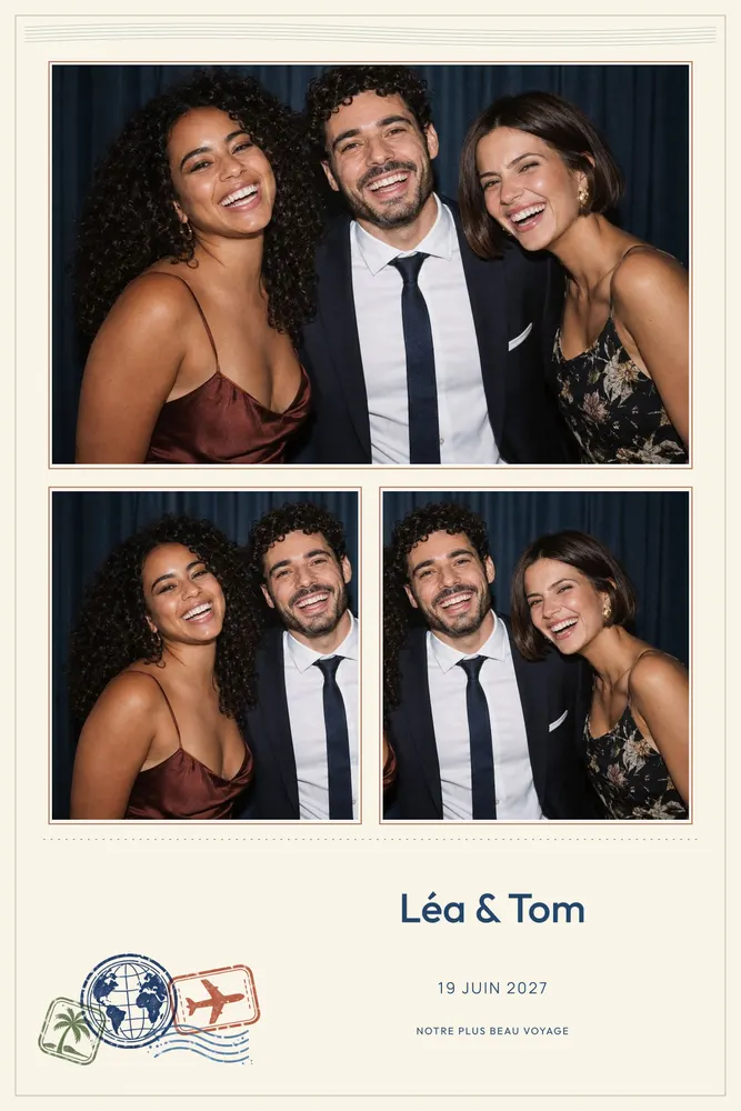 Aperçu du modèle Passeport en 10×15 portrait, avec une photo d’exemple