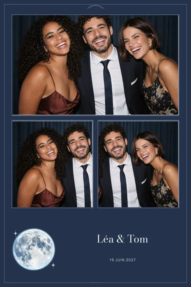 Aperçu du modèle Pleine Lune en 10×15 portrait, avec une photo d’exemple